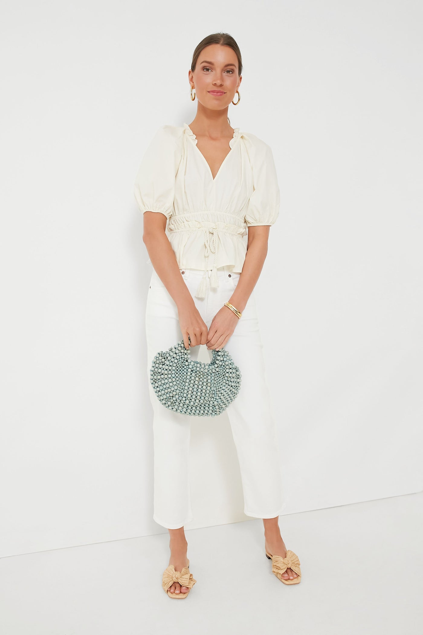 Cream Puff Sleeve Top