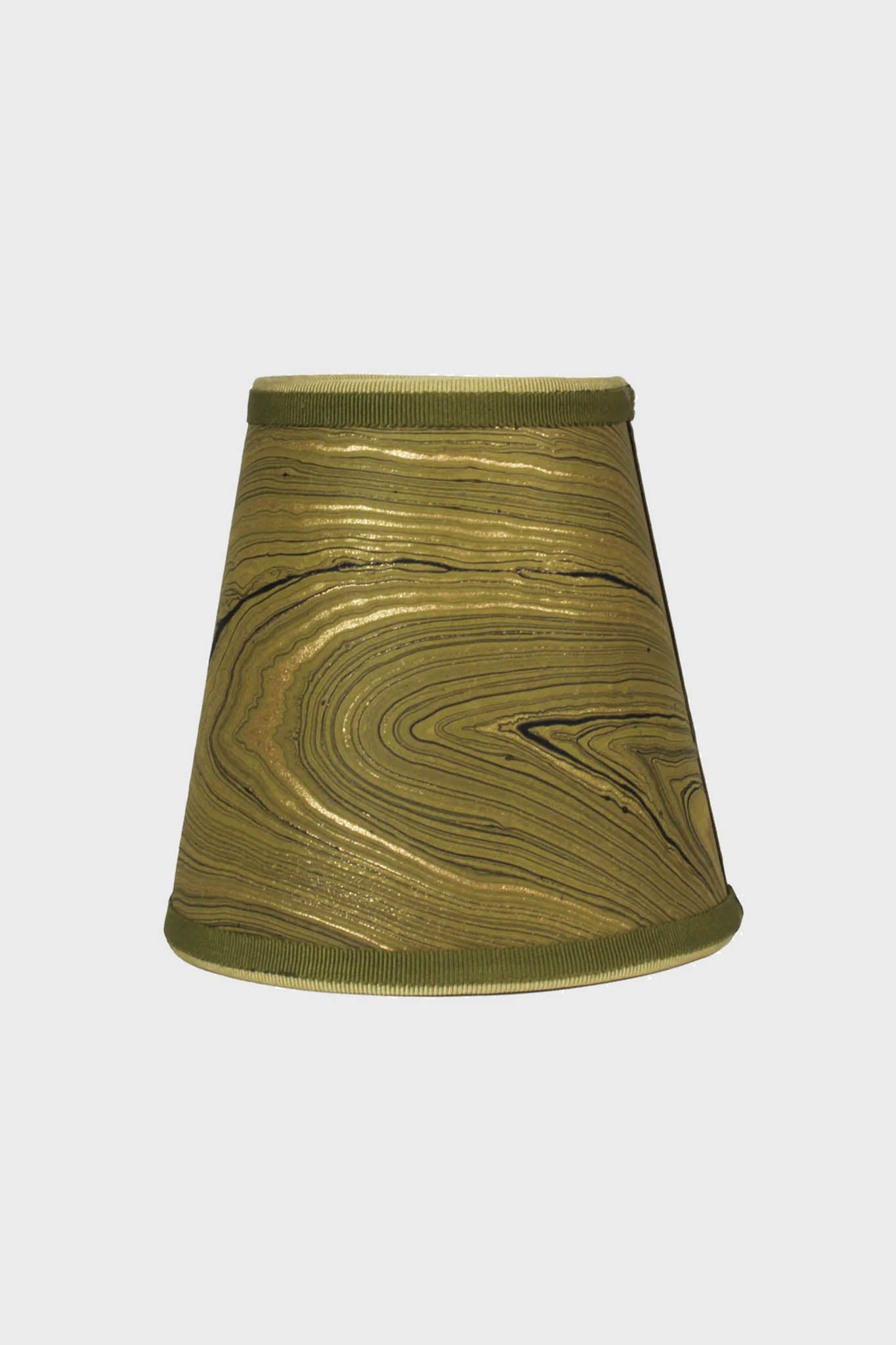 A gold and black marbleized paper lamp shade from Maison Maison Design adds Italian flair to your Zafferano Poldina Pro Lamp.