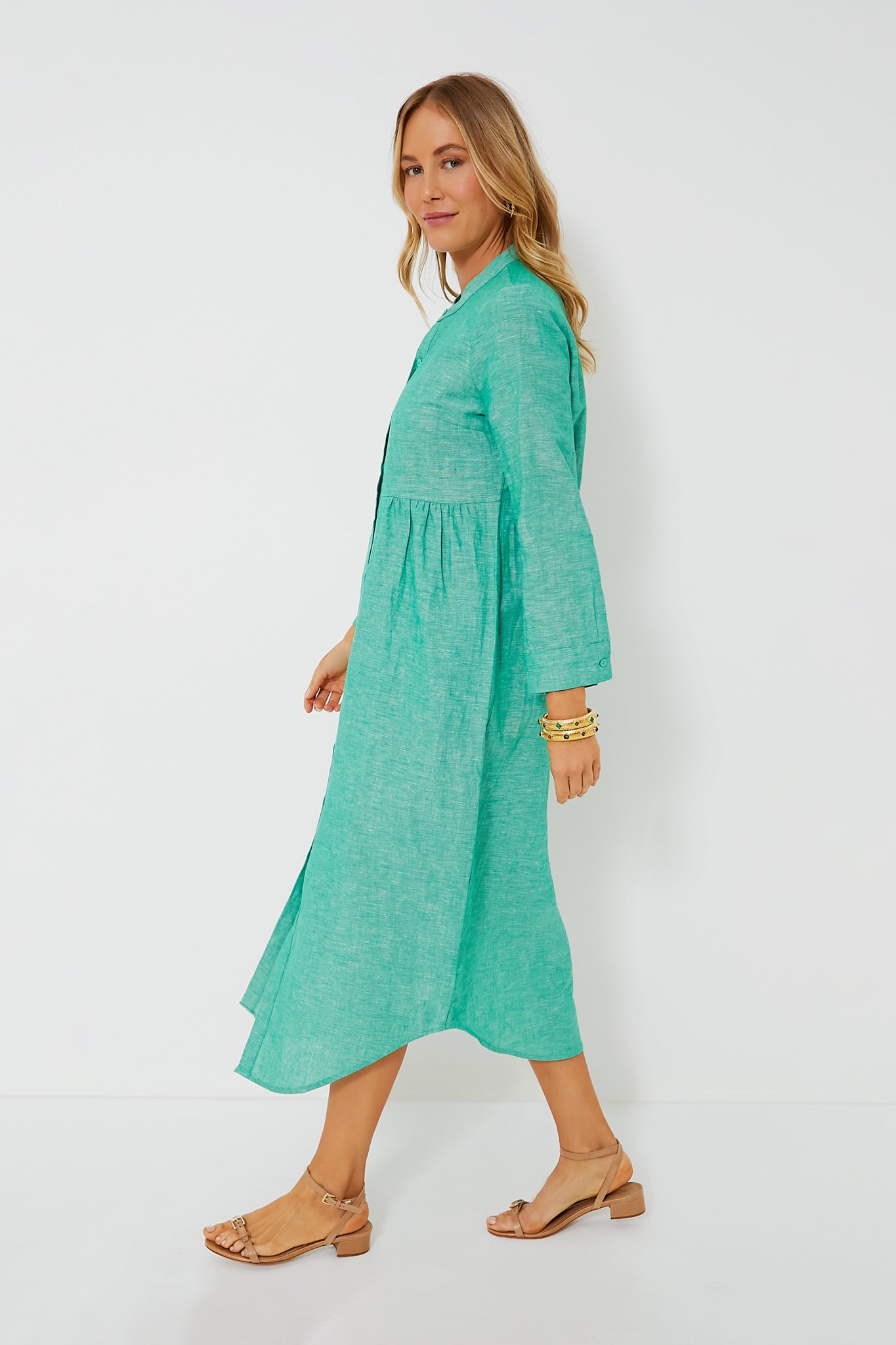 It's All For You Teal Green Tiered Midi Dress – Shop the Mint