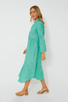 Sea Green Linen Lydell Maxi Dress