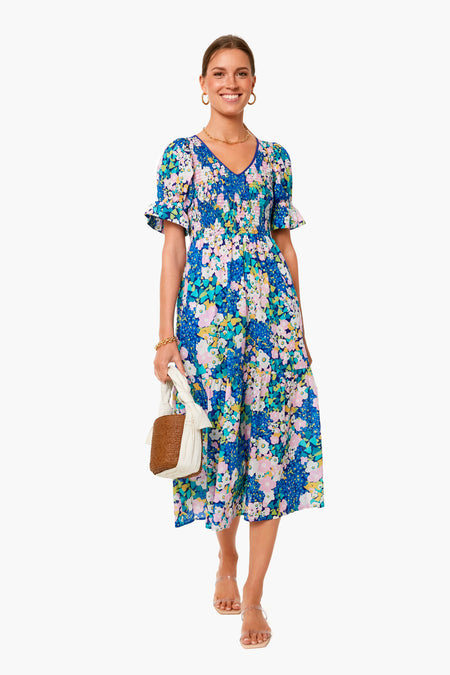 Floral V Neck Sussex Dress