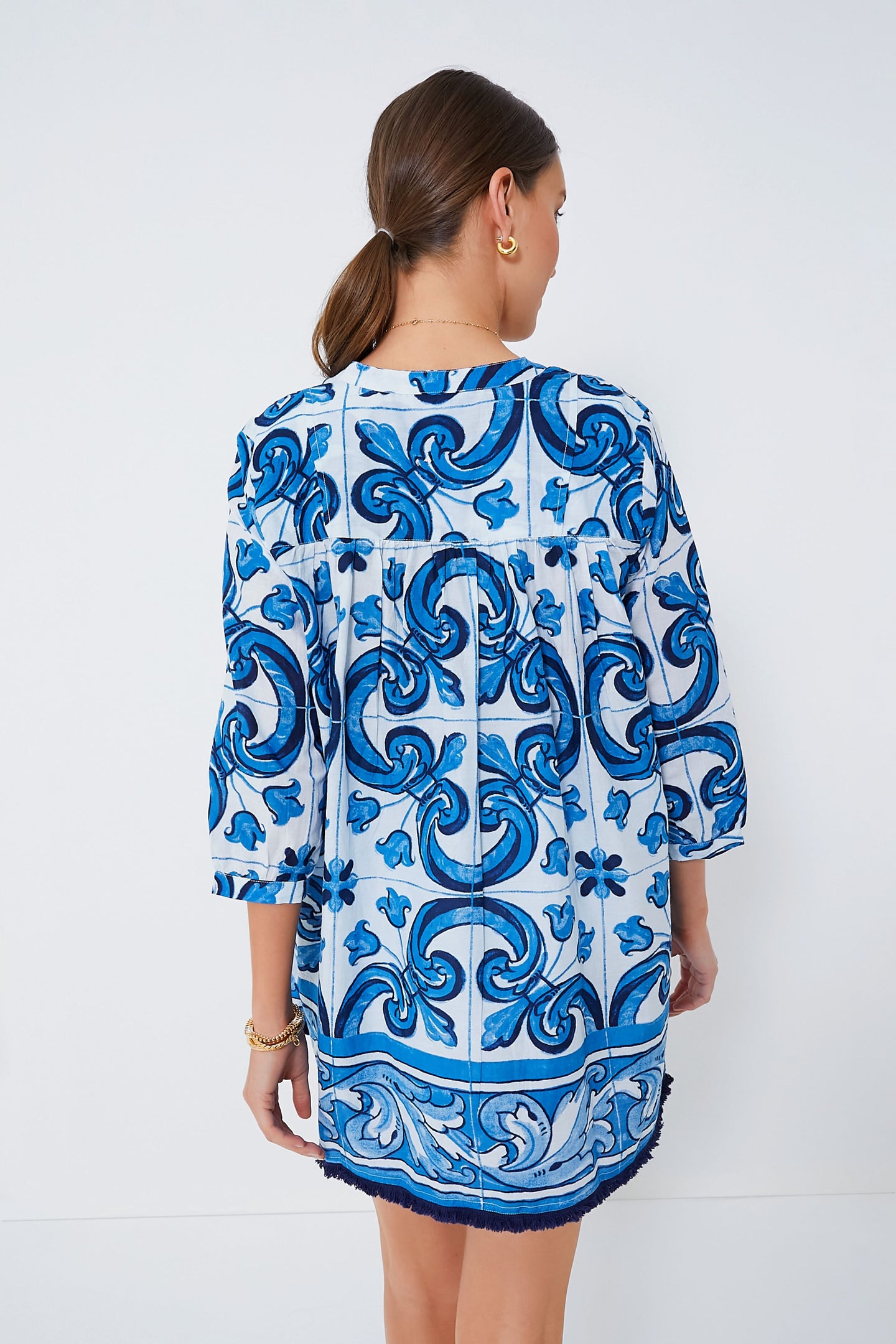 Capri Blue Majolica Tile Bondi Coverup