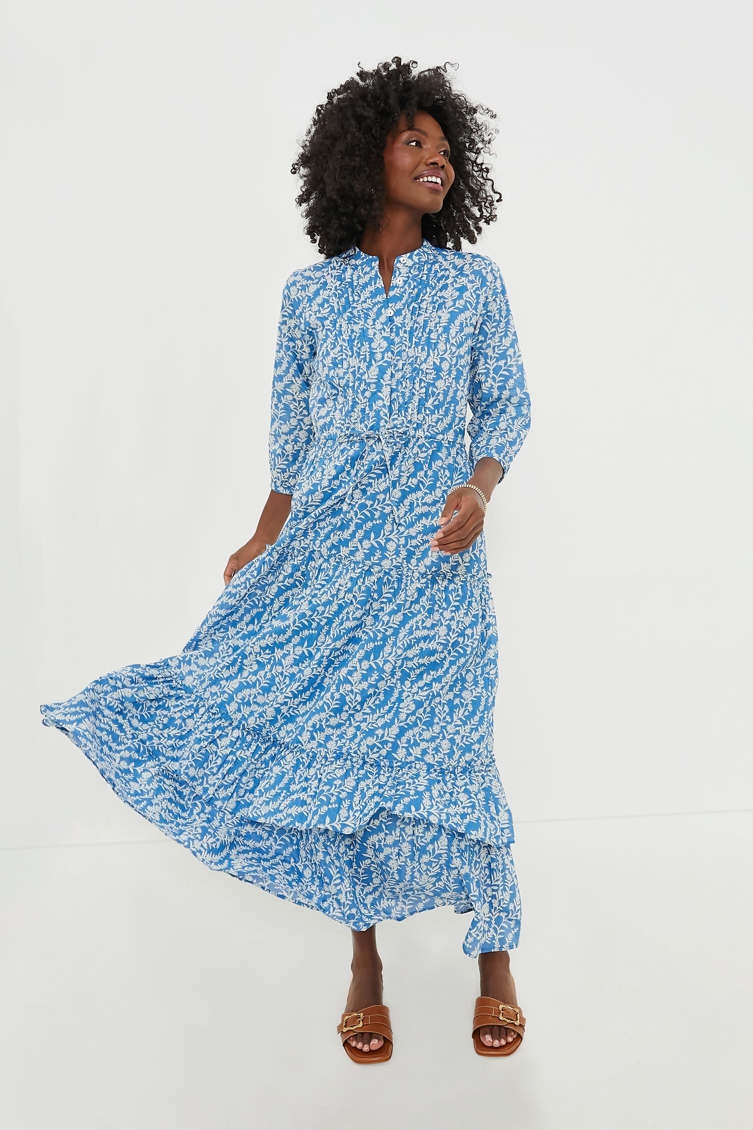 Exclusive Shadow Bloom Marina Bazaar Dress | Banjanan