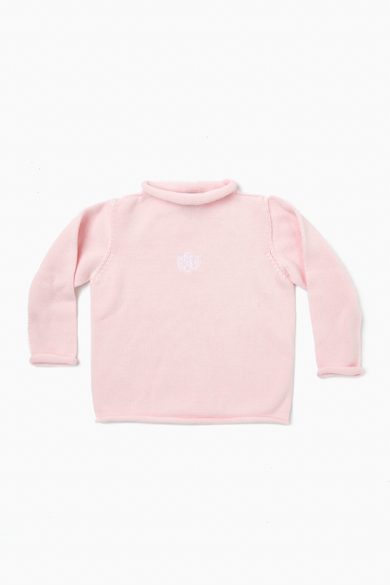 Pink Roll Neck Sweater