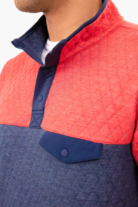 Navy Red Corbet Pullover