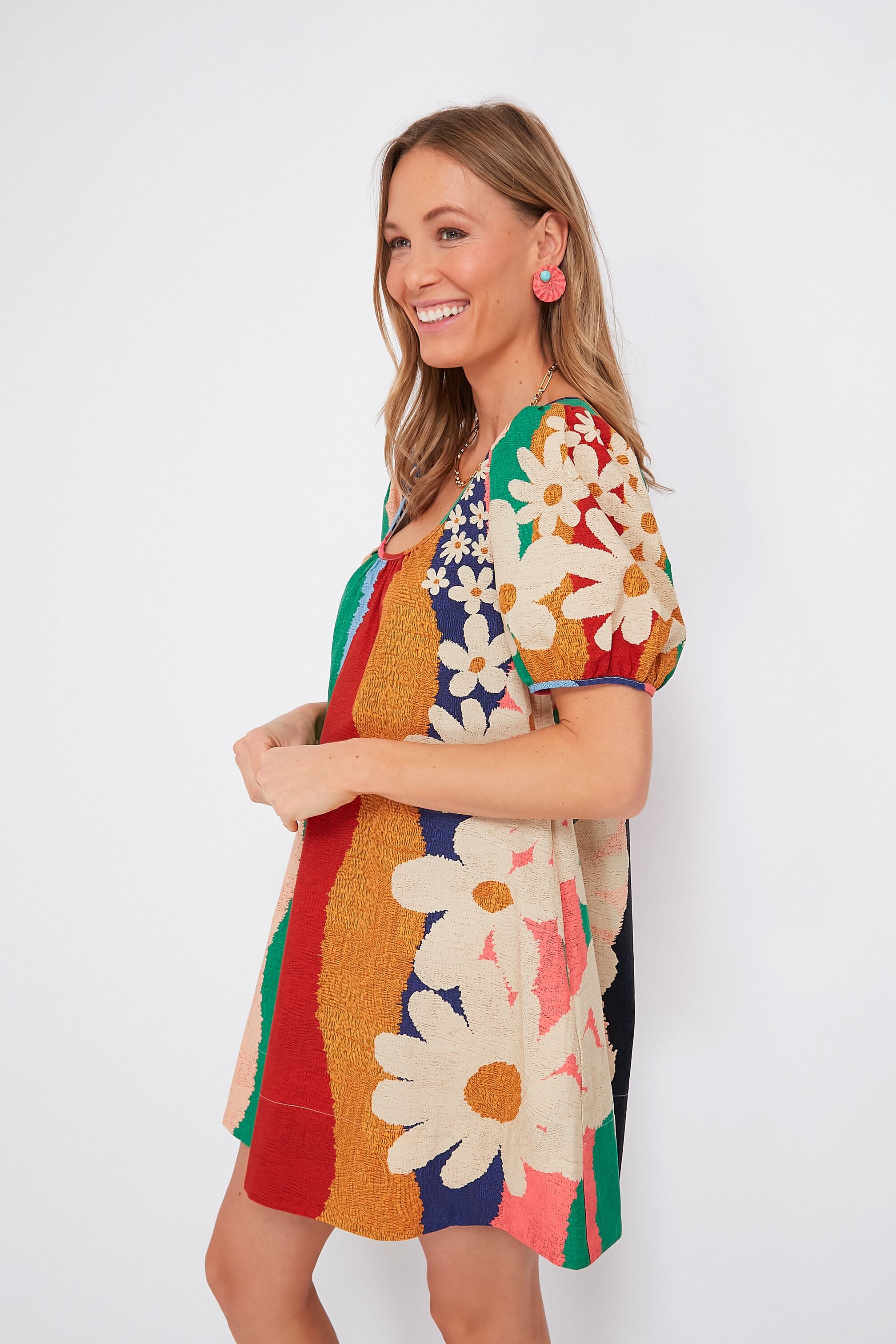 Super Fun Daisy Mini Dress | Farm Rio Super Fun Daisy Mini Dress | Farm Rio