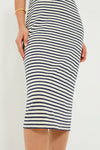 Navy Stripe Organic Go To Tank Dress