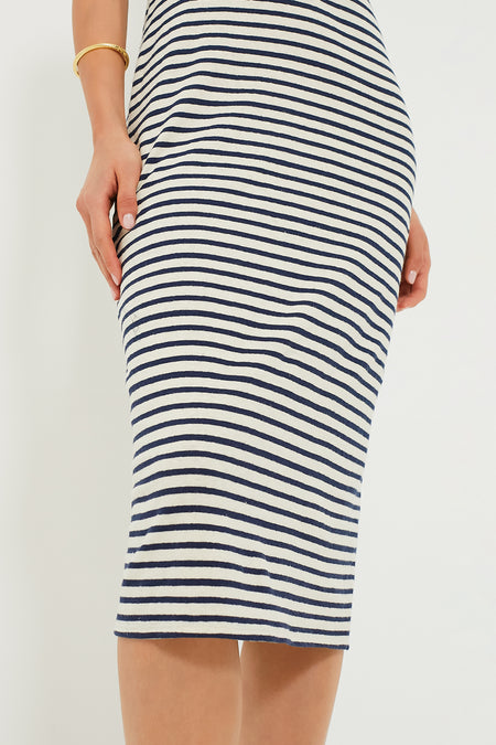 Navy Stripe Organic Go To Tank Dress