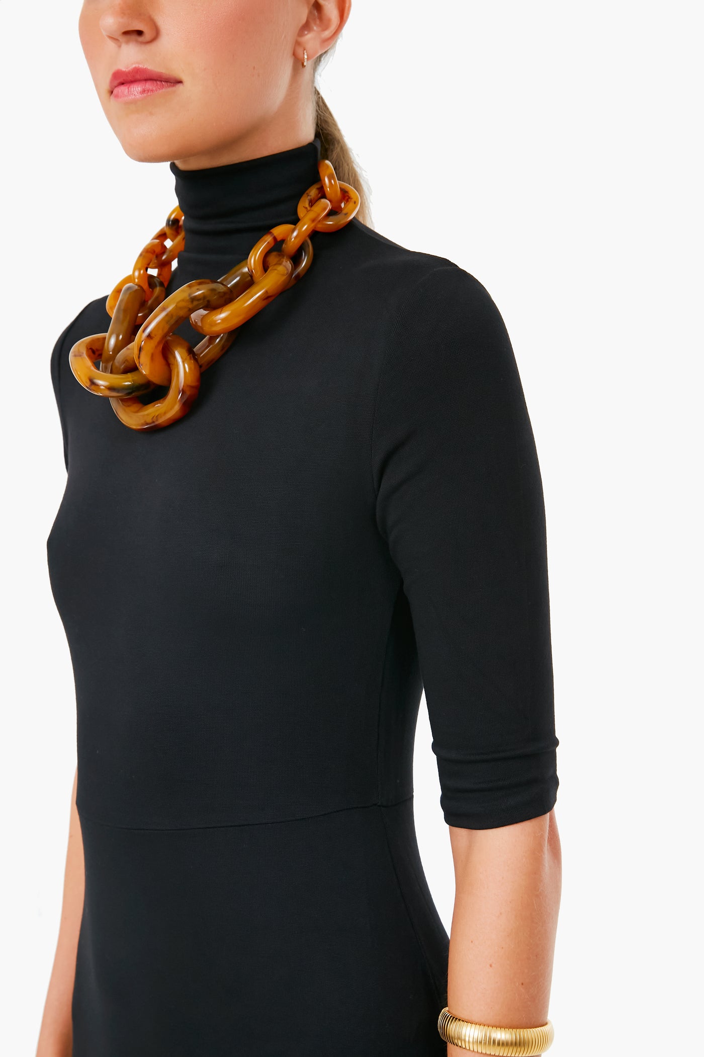 vince elbow sleeve turtleneck midi dress Vince Elbow Sleeve Turtleneck Dress