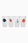 Set of four Tervis Tumbler x Tuckernuck Seashell Tumblers, each with a unique, colorful seashell design. Crafted from BPA-free, shatter-proof plastic—perfect for adding a coastal vibe to your table.
