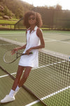 White and Red Sterling Tennis Dress