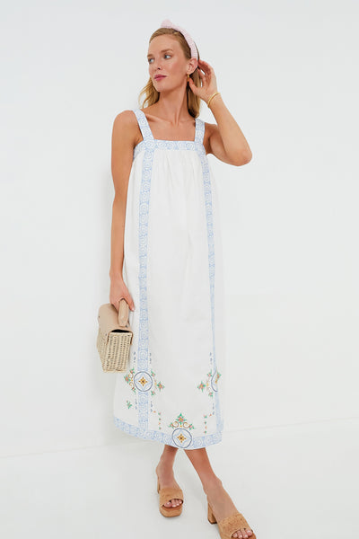 Mosaic Embroidery Sailor Dress | Hunter Bell