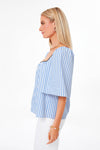 Blue Stripe Celia Top
