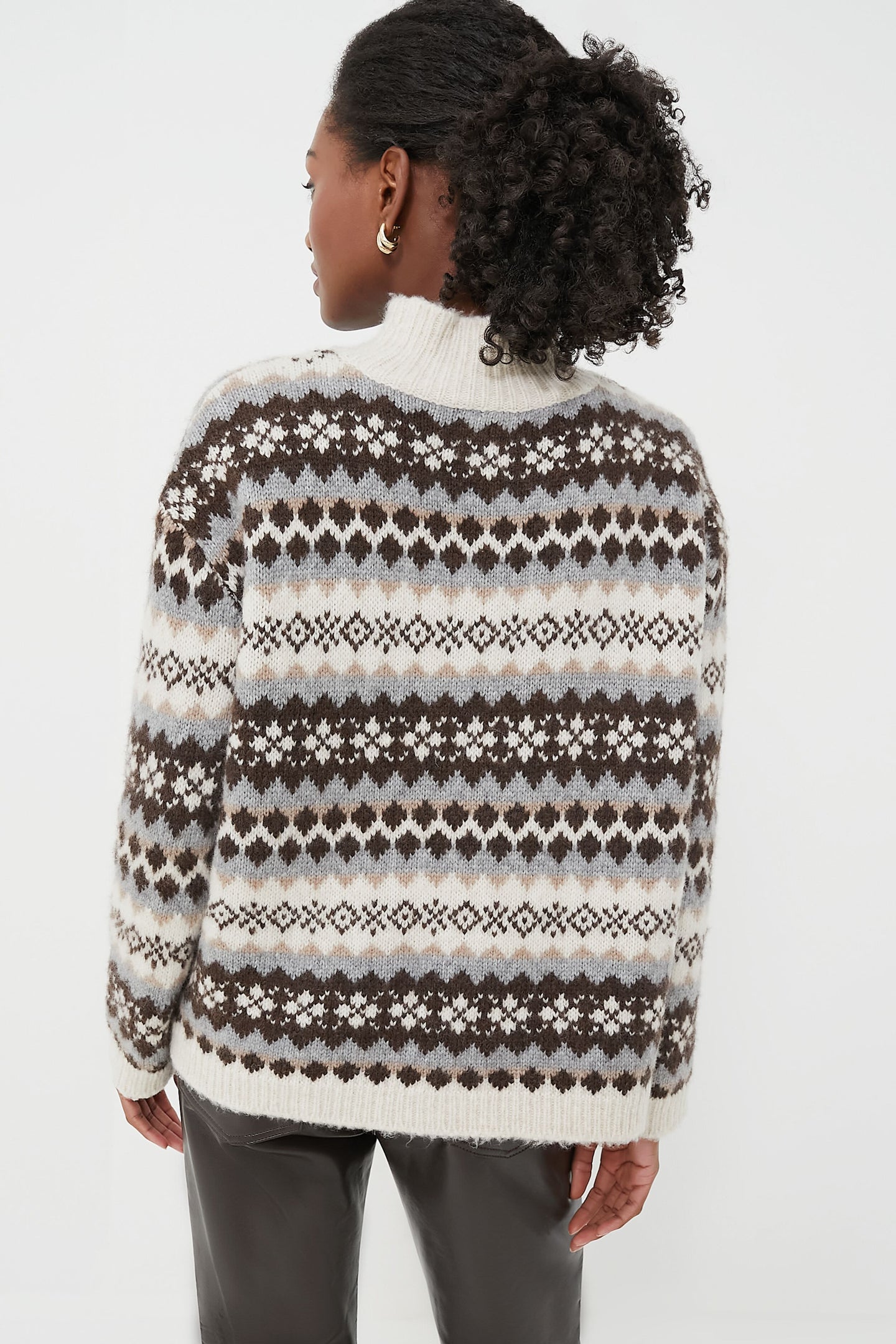 Brown and Grey Fair Isle Loch Sweater