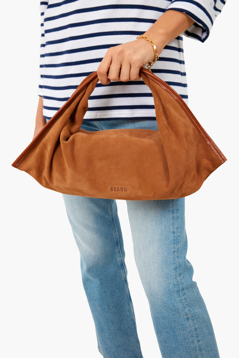 Tan Suede Jetson Bag