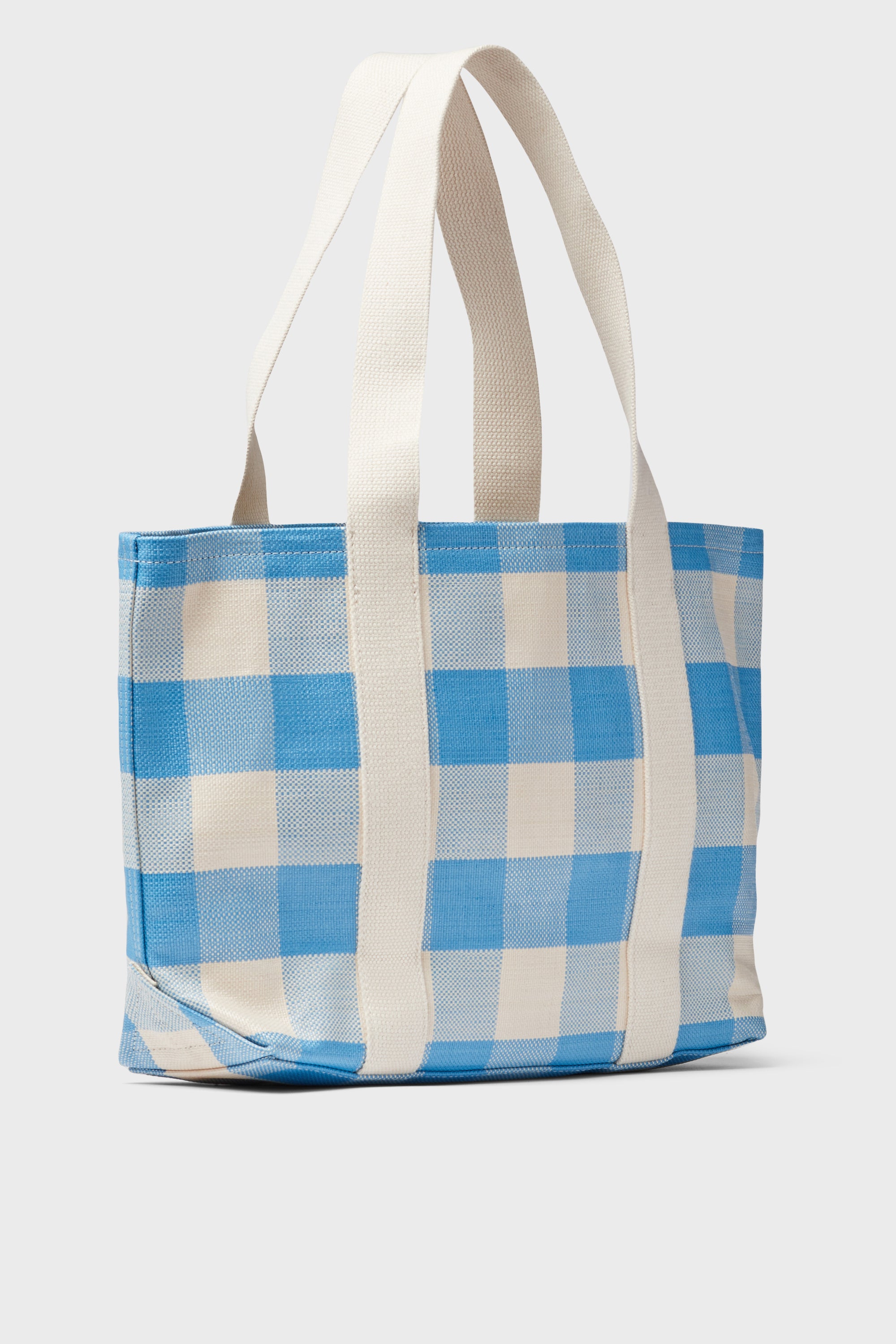 Navy Plaid Simple Tote by Clare V. for $113
