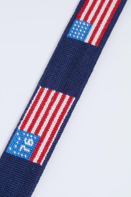 Navy Flags of our Fathers Needlepoint Belt