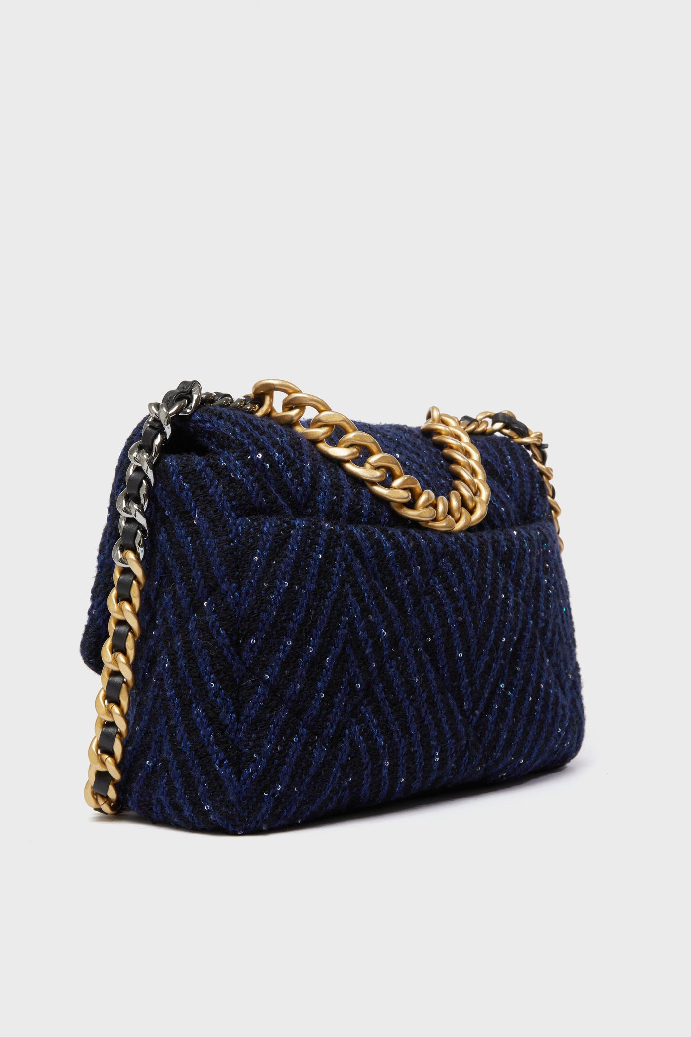 Chanel Navy Tweed 19 Bag