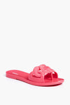 Pink Jelly Chain Sandals