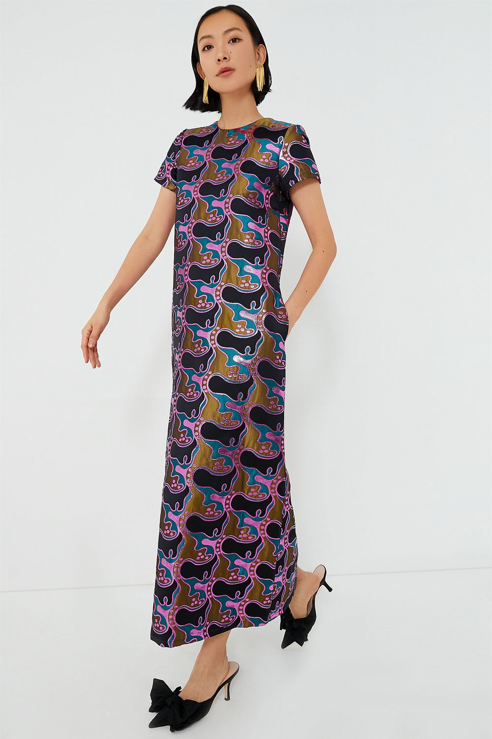 Jacquard Spritz Swing Dress | La DoubleJ