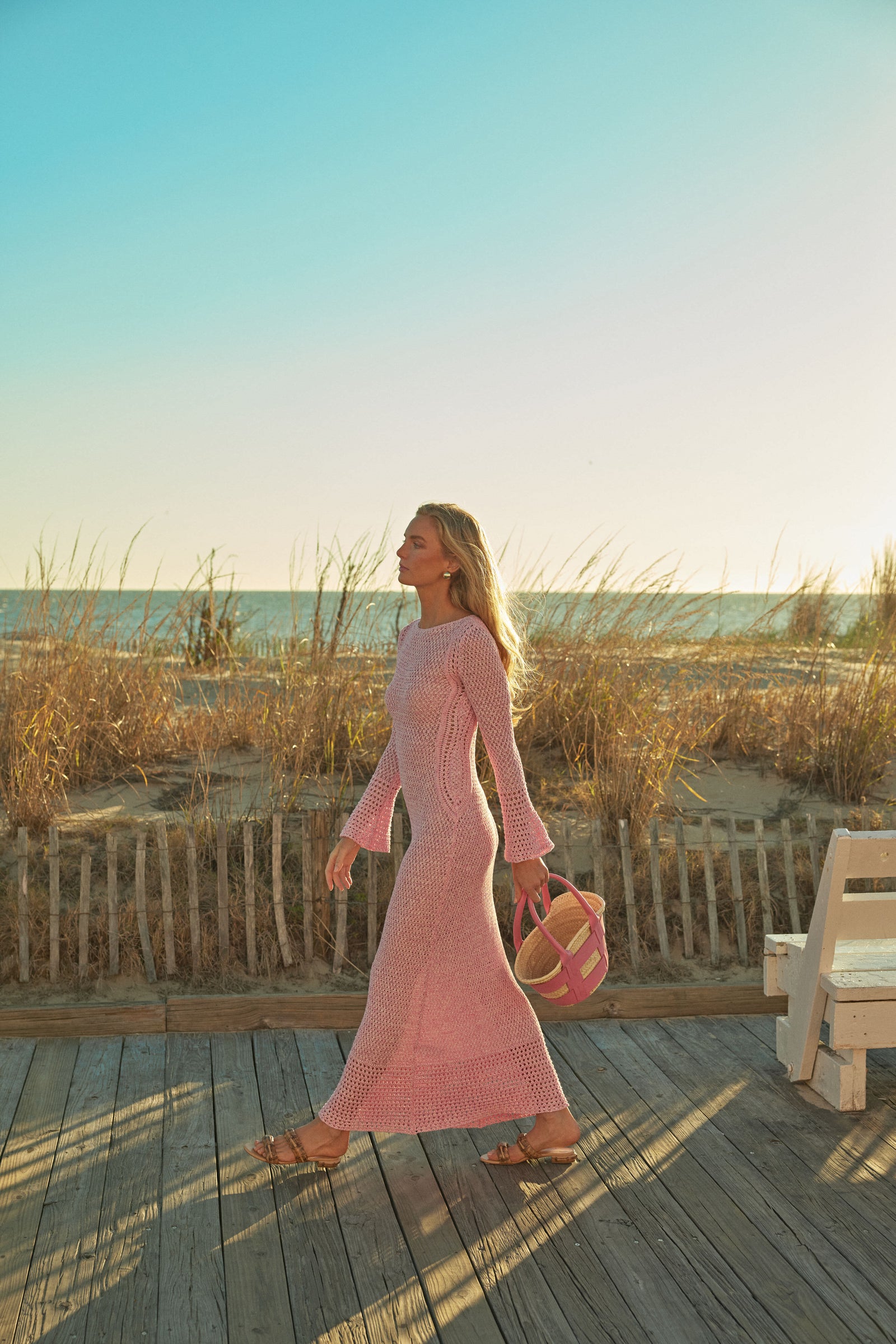 Una Crochet Maxi Dress