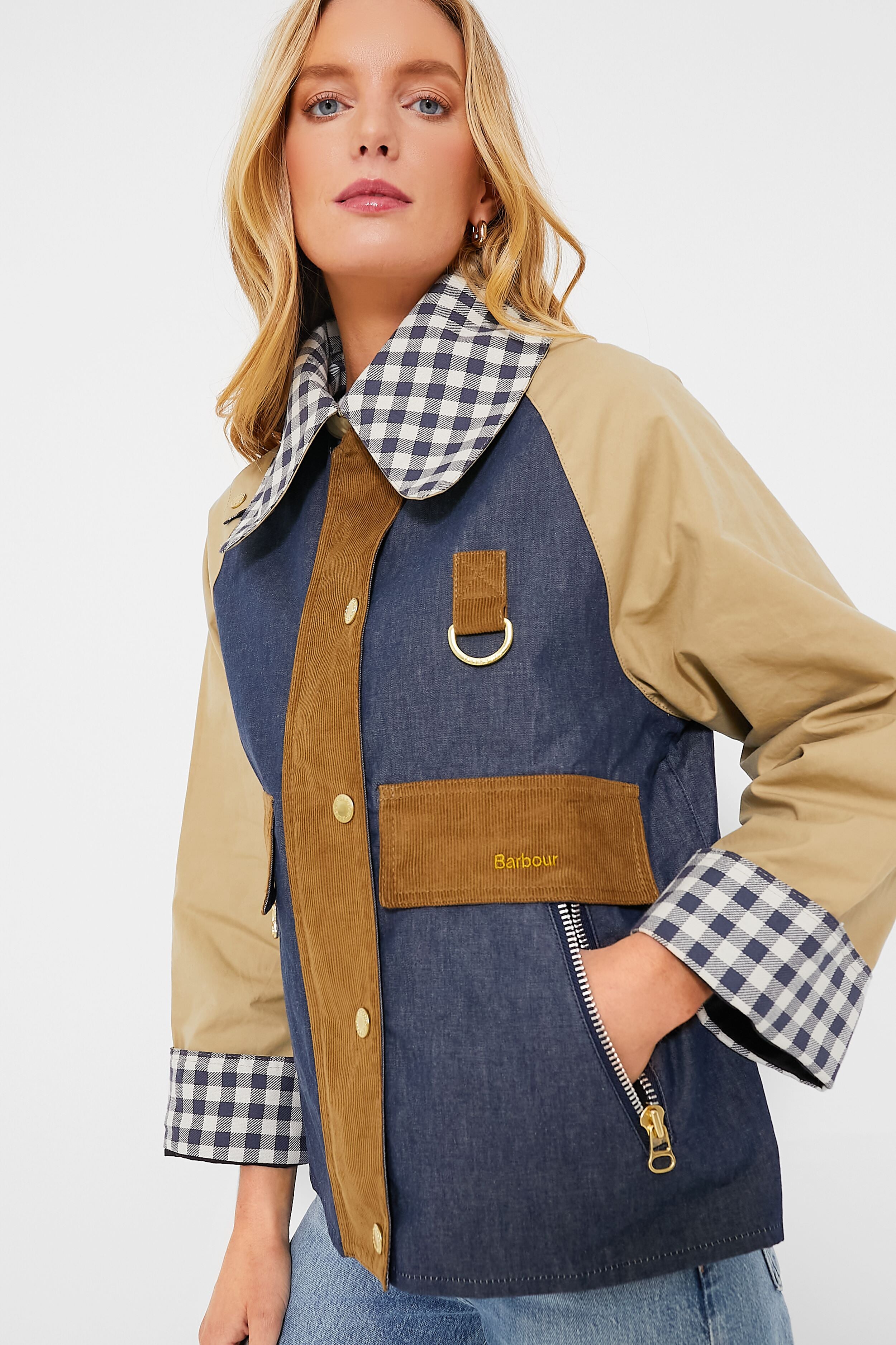 Summer Navy Northumberland Catton Patch Showerproof