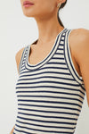 Navy Stripe Organic Go To Tank Dress