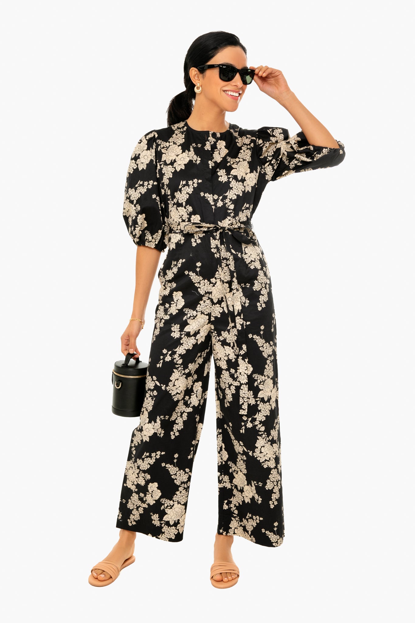 COMBINATION LONG JUMPSUIT - Black