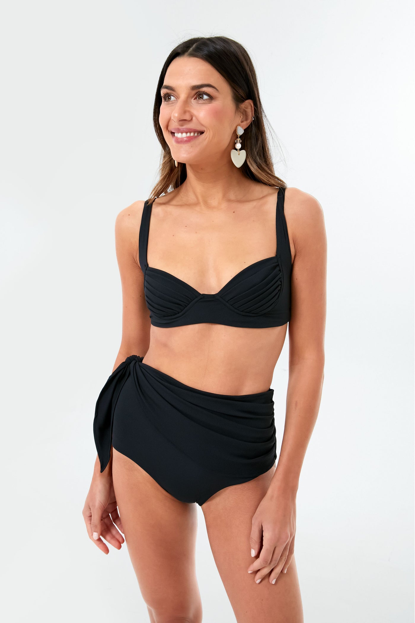 Black Bella Side Tie Bottom