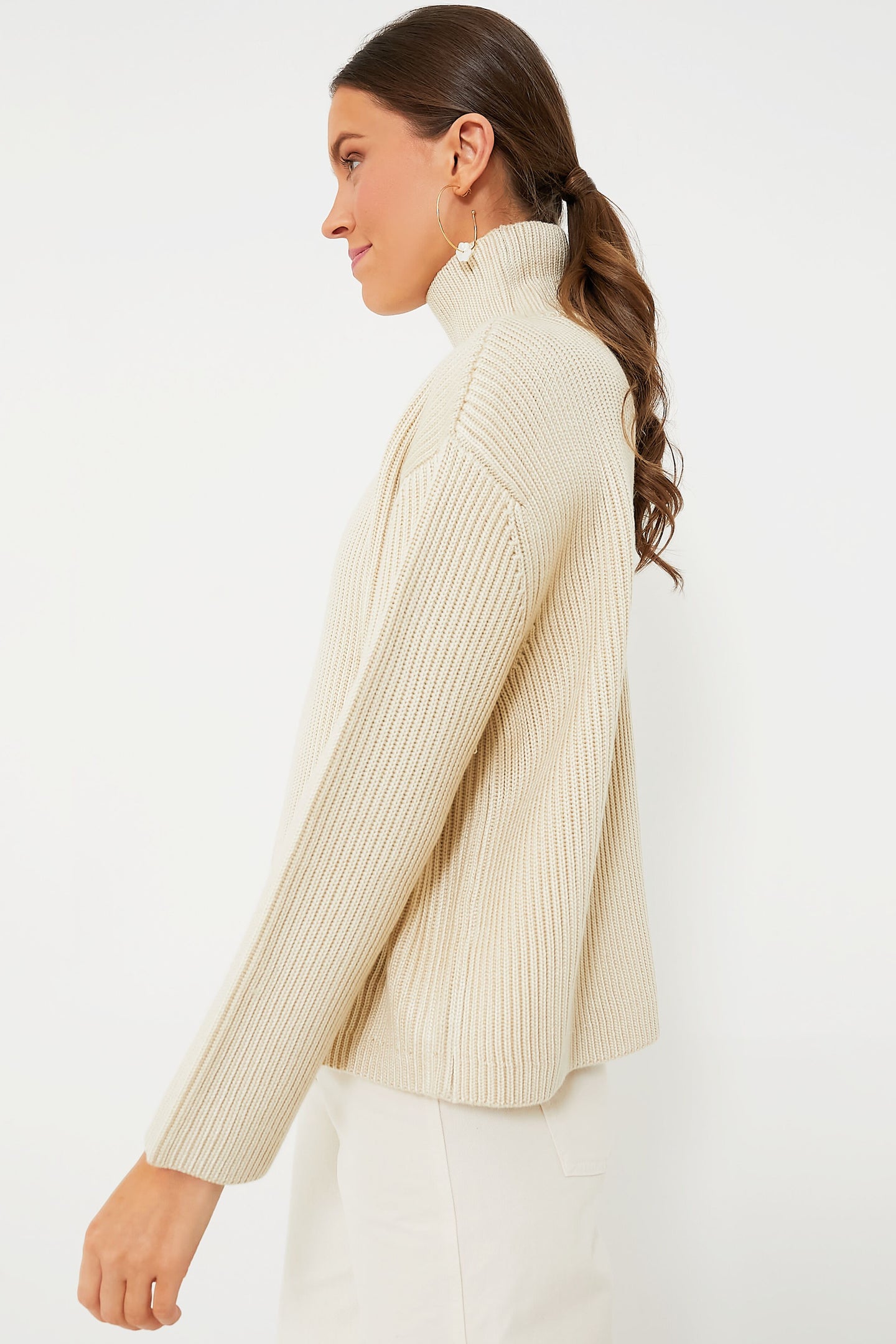 Tan Shimmer Knit Helen Sweater