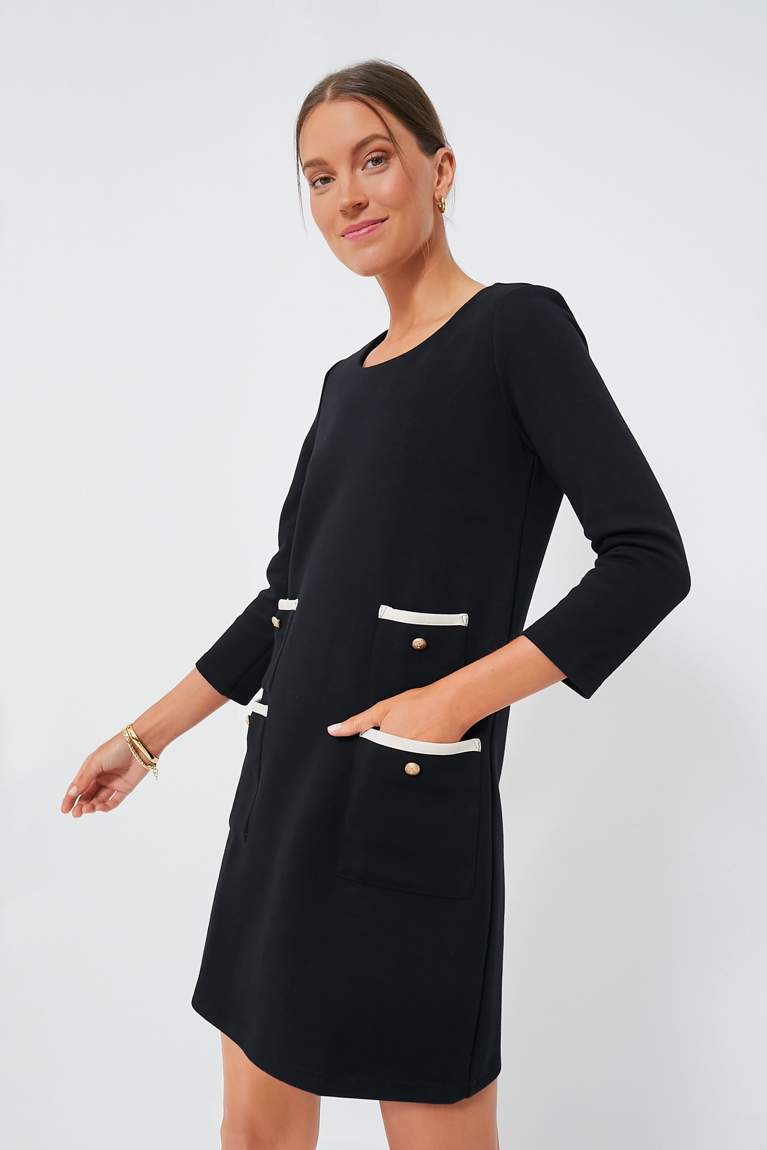 Black Francoise Mod Mini Dress | Tuckernuck
