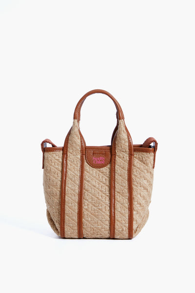 Natural Jute and Leather Laetizia Mini Tote | See by Chloe