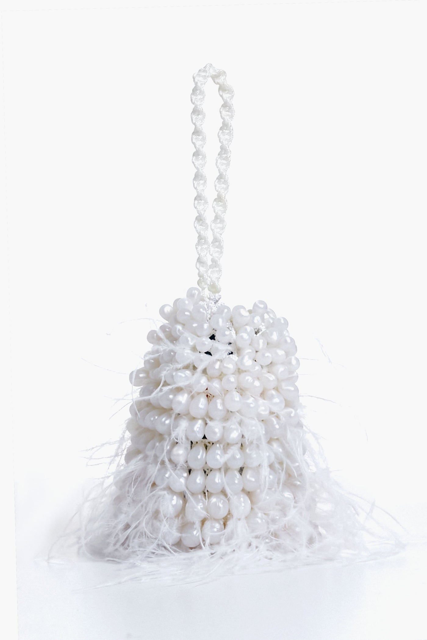 Pearl Dora Feather Wristlet