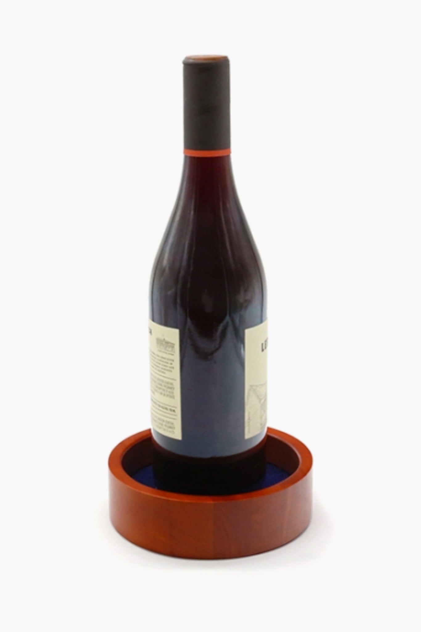 Navy Anchor Needlepoint Wine Bottle Coaster