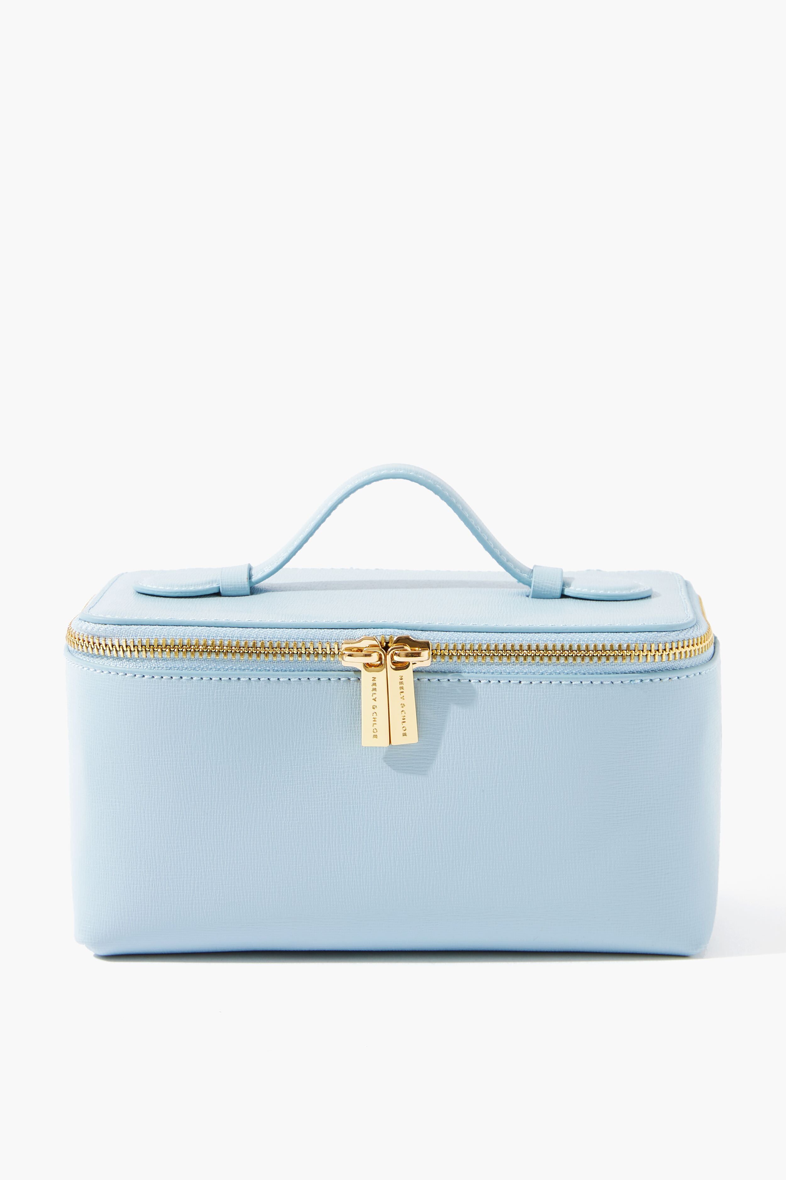 Saffiano Leather Small Vanity Case | Neely & Chloe