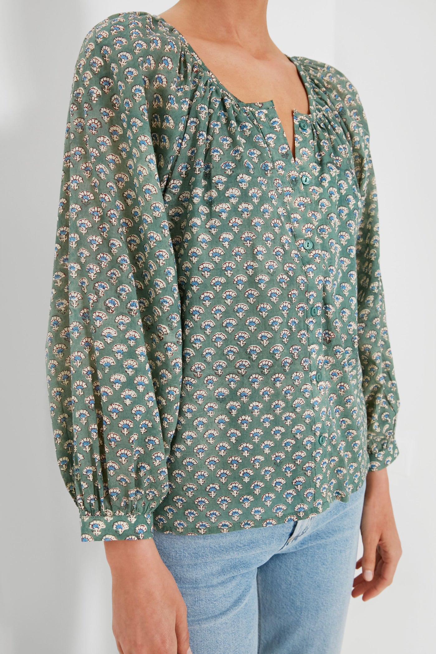 Day Flowers Juniper Frances Blouse