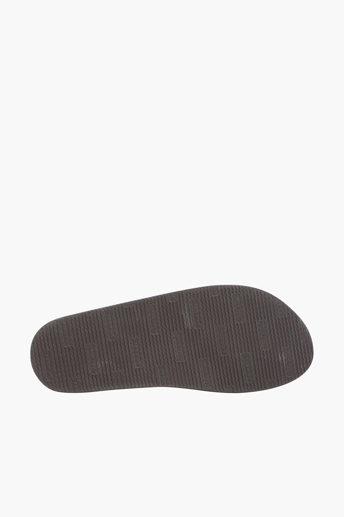 Men's Brown Classic Rubber Single Layer Arch Support Sandal