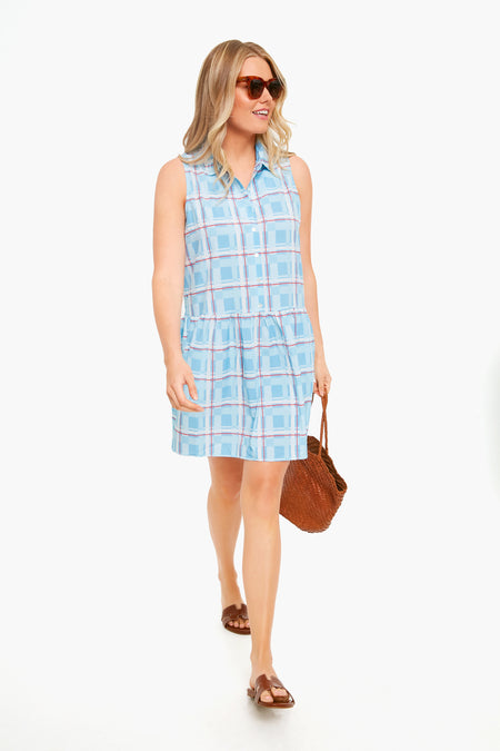 Westport Trellis Sleeveless Hayes Shirt Dress