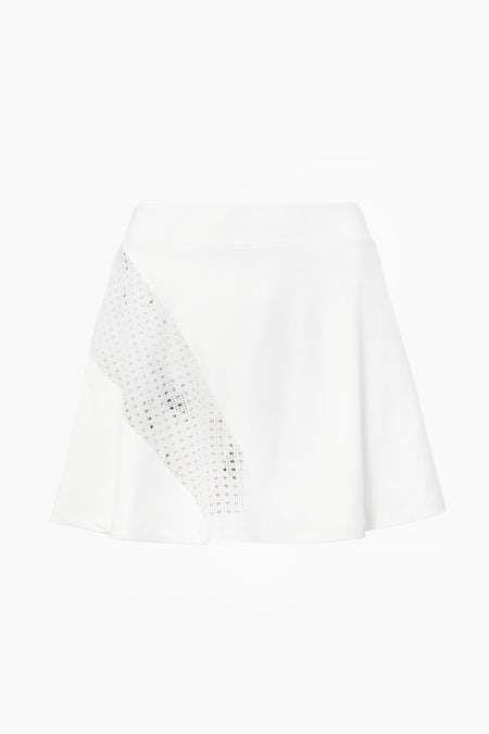 White and Fresh Buds 15 Inch Naomi Tennis Skirt