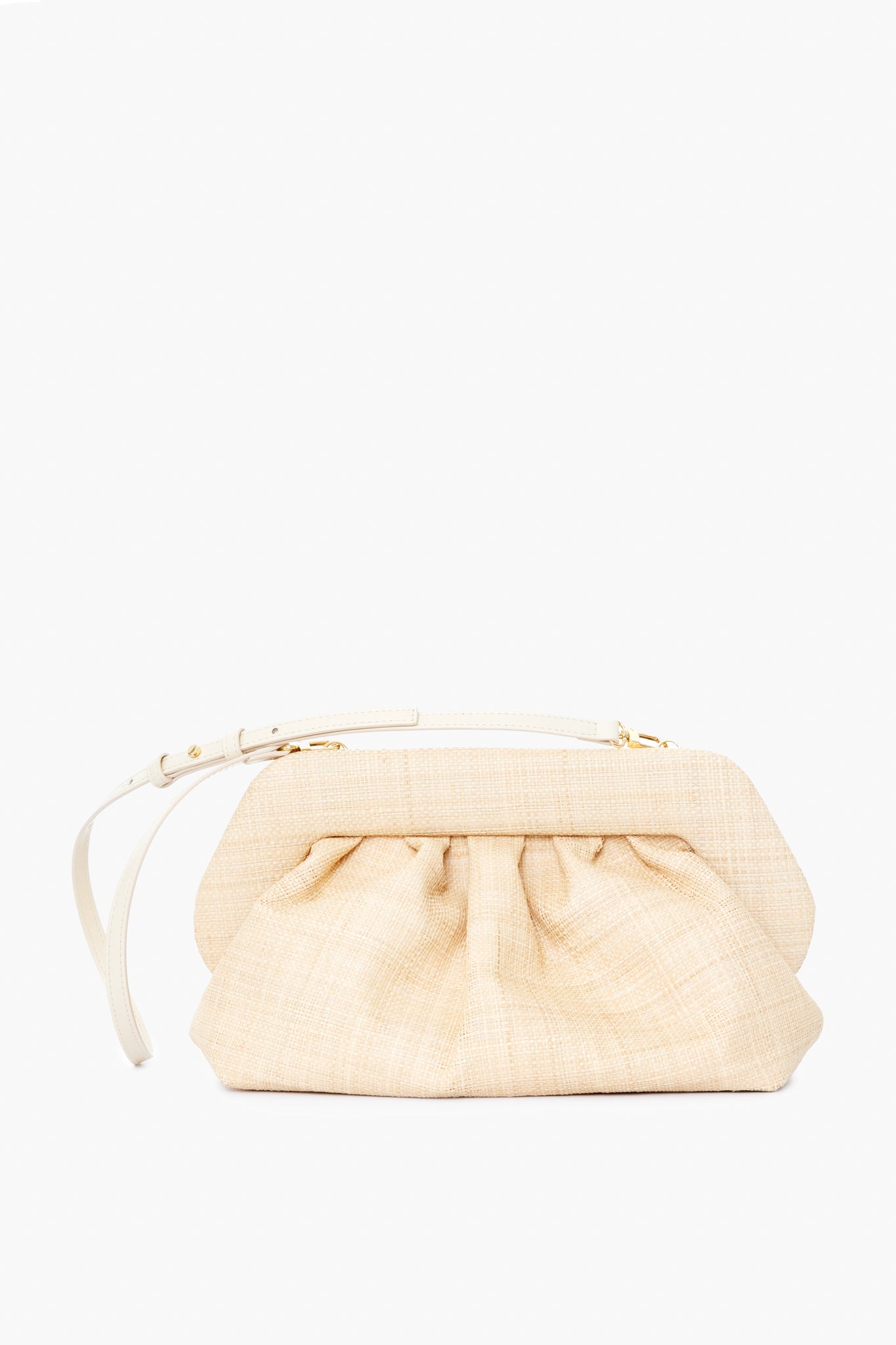 Natural Raffia Bios Clutch