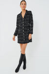 Black Tweed Stacie Dress