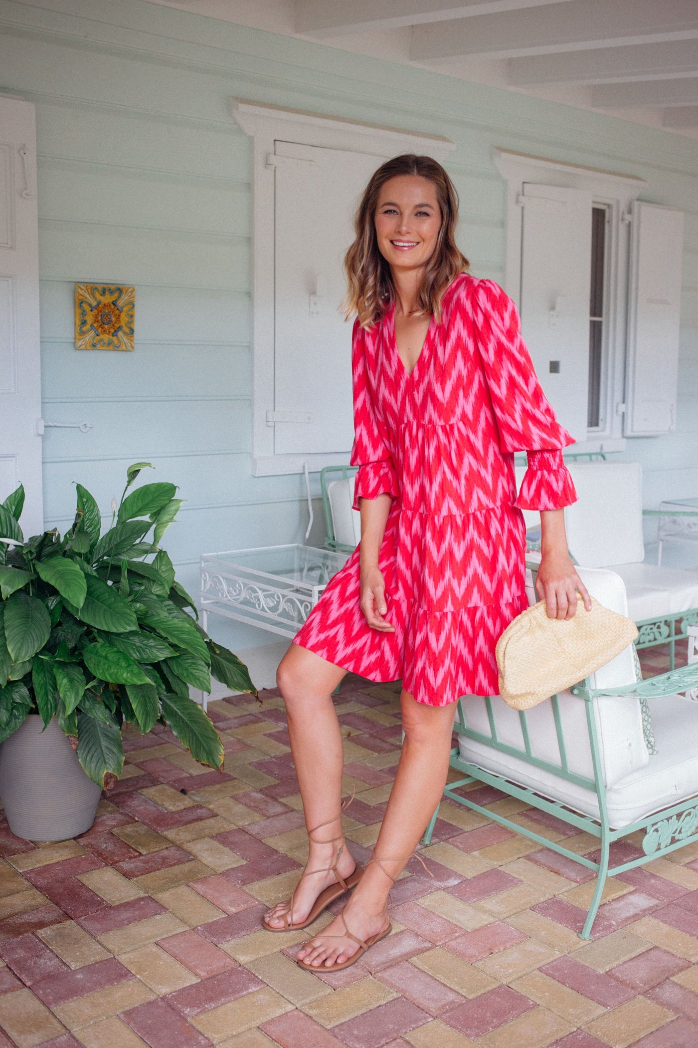 Hot Pink Ikat Kenzo Dress | Pomander Place Hot Pink Ikat Kenzo Dress | Pomander Place
