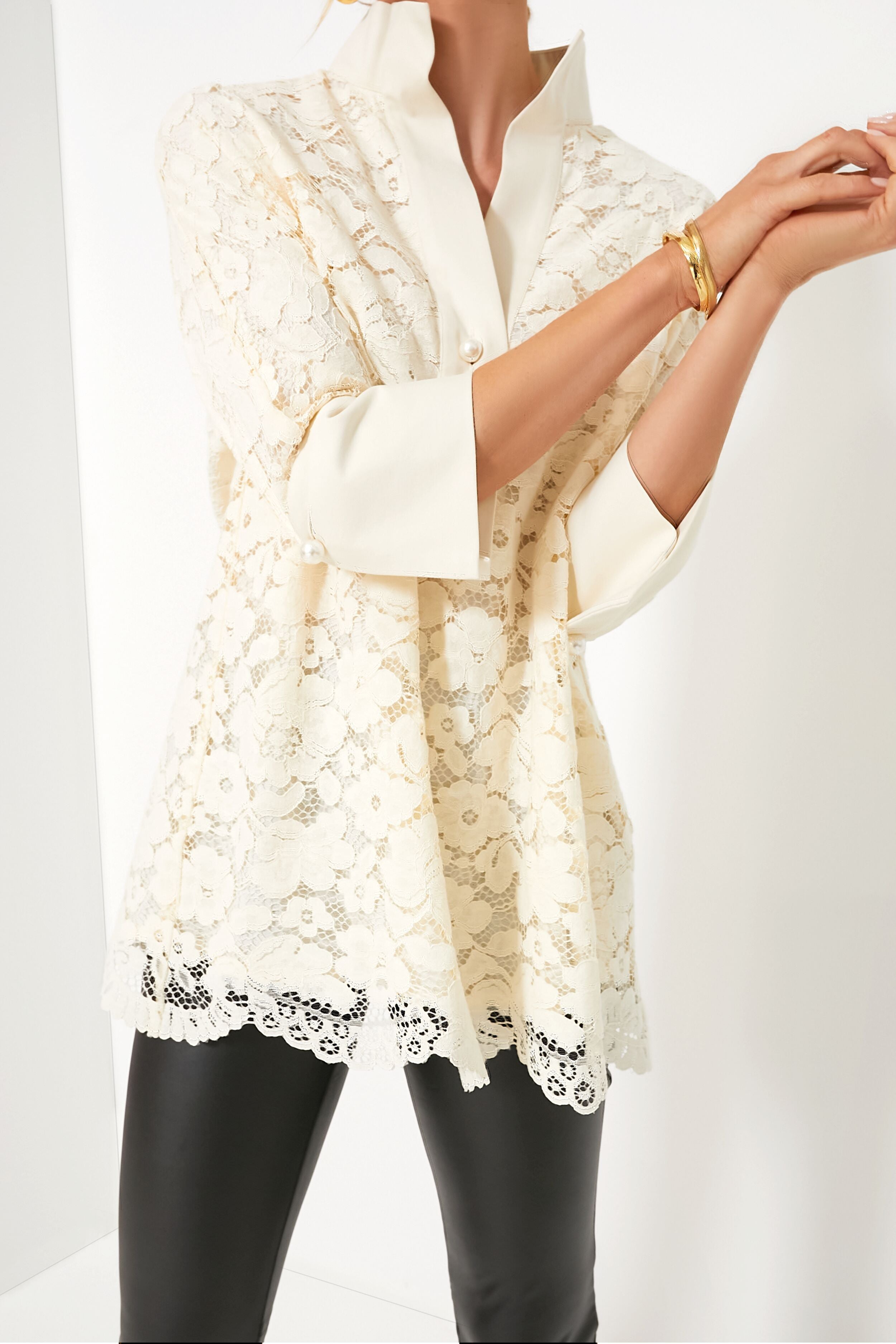 Ivory Lace Willow Blouse