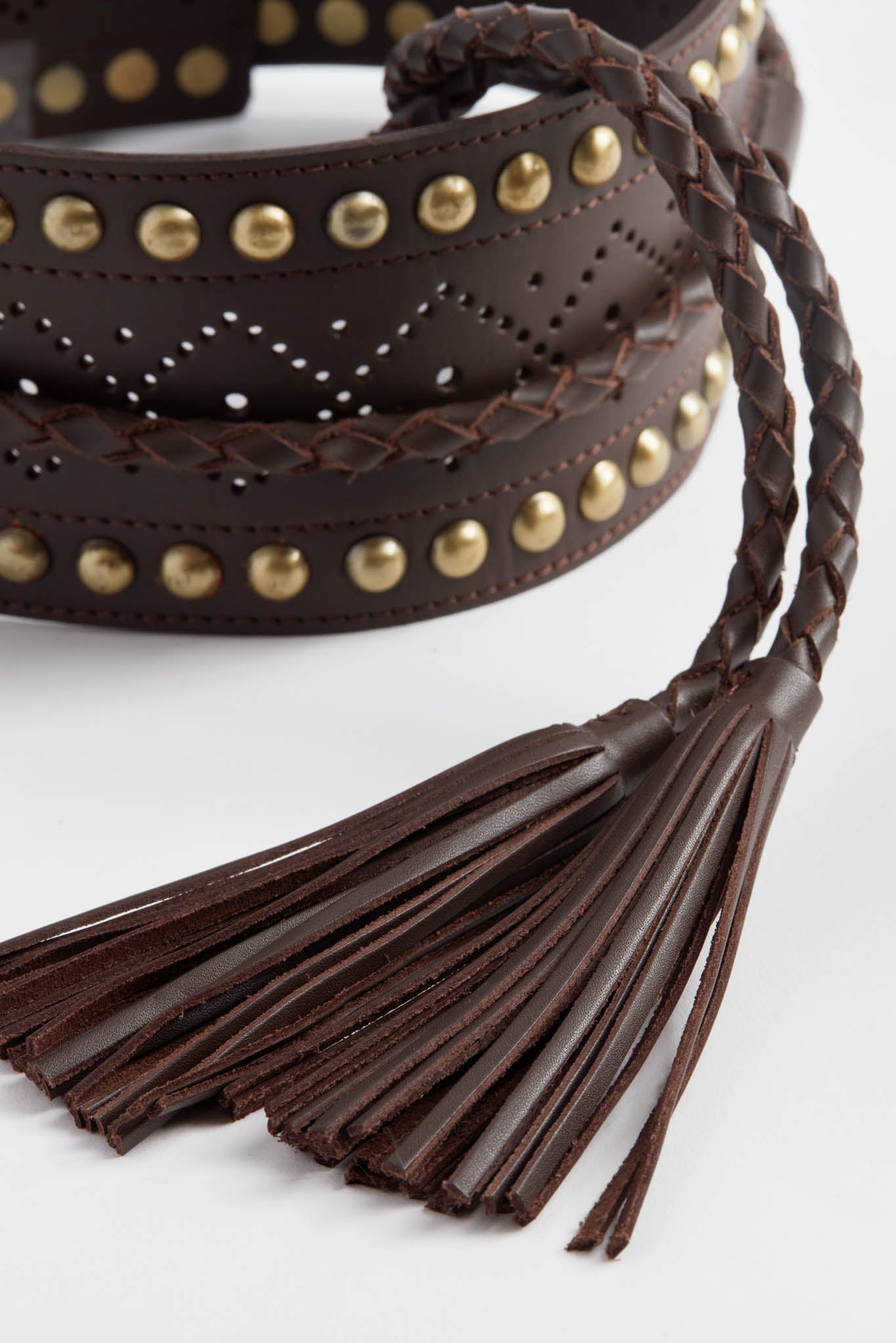 Dark Brown Leather Belt