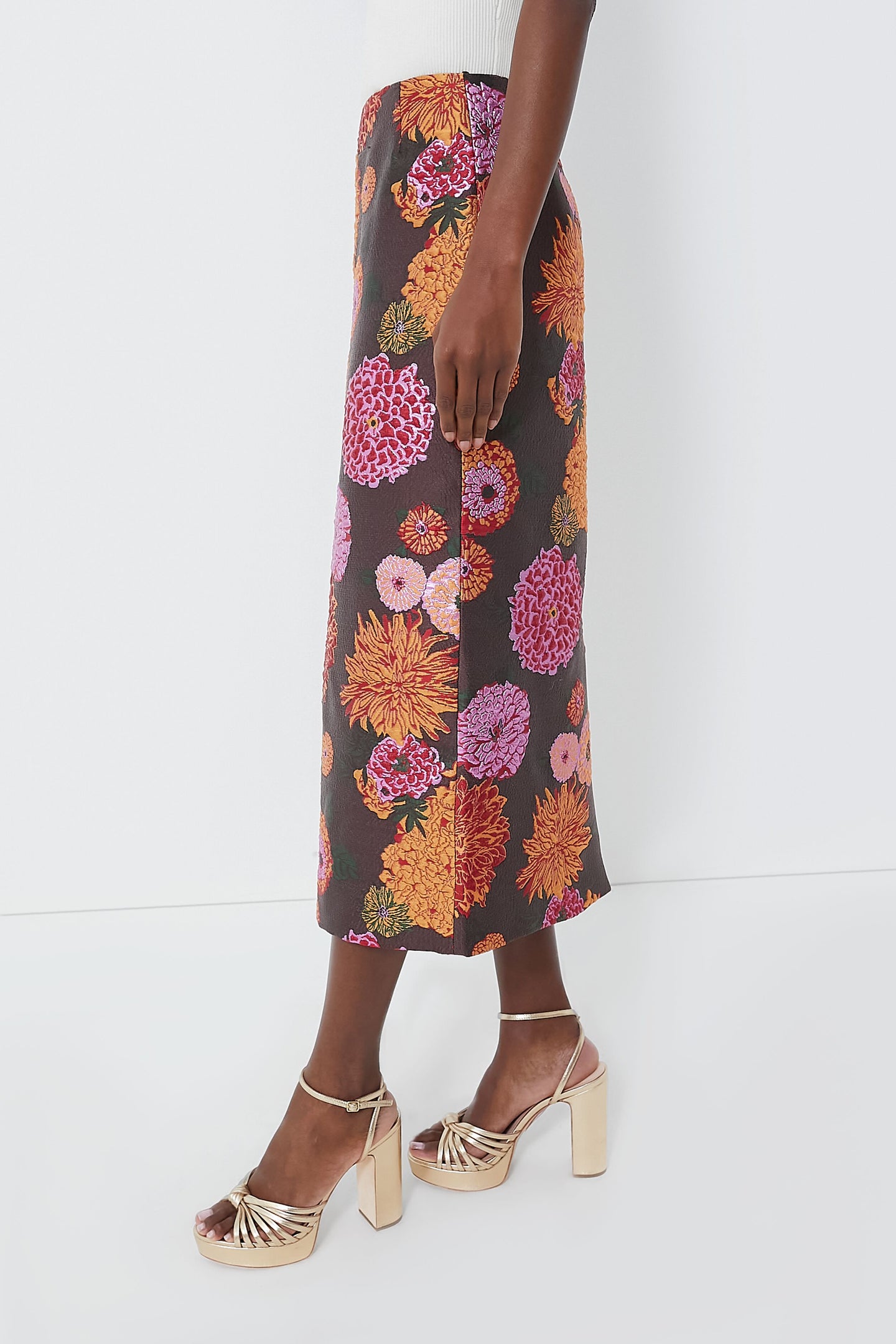 Jacquard Gyn Pencil Skirt