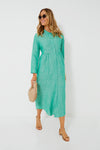 Sea Green Linen Lydell Maxi Dress