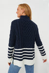 Navy Striped Sankaty Turtleneck