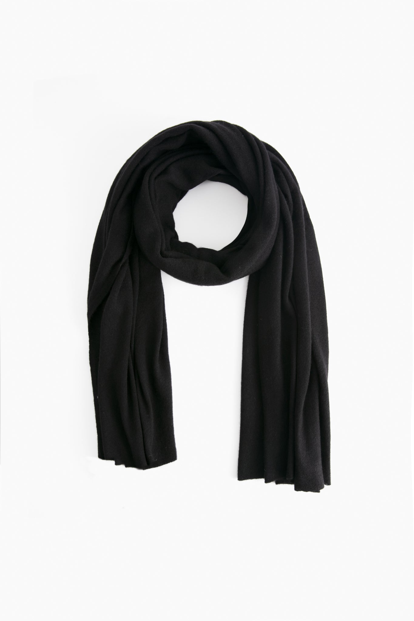 Black Cashmere Travel Wrap | White + Warren