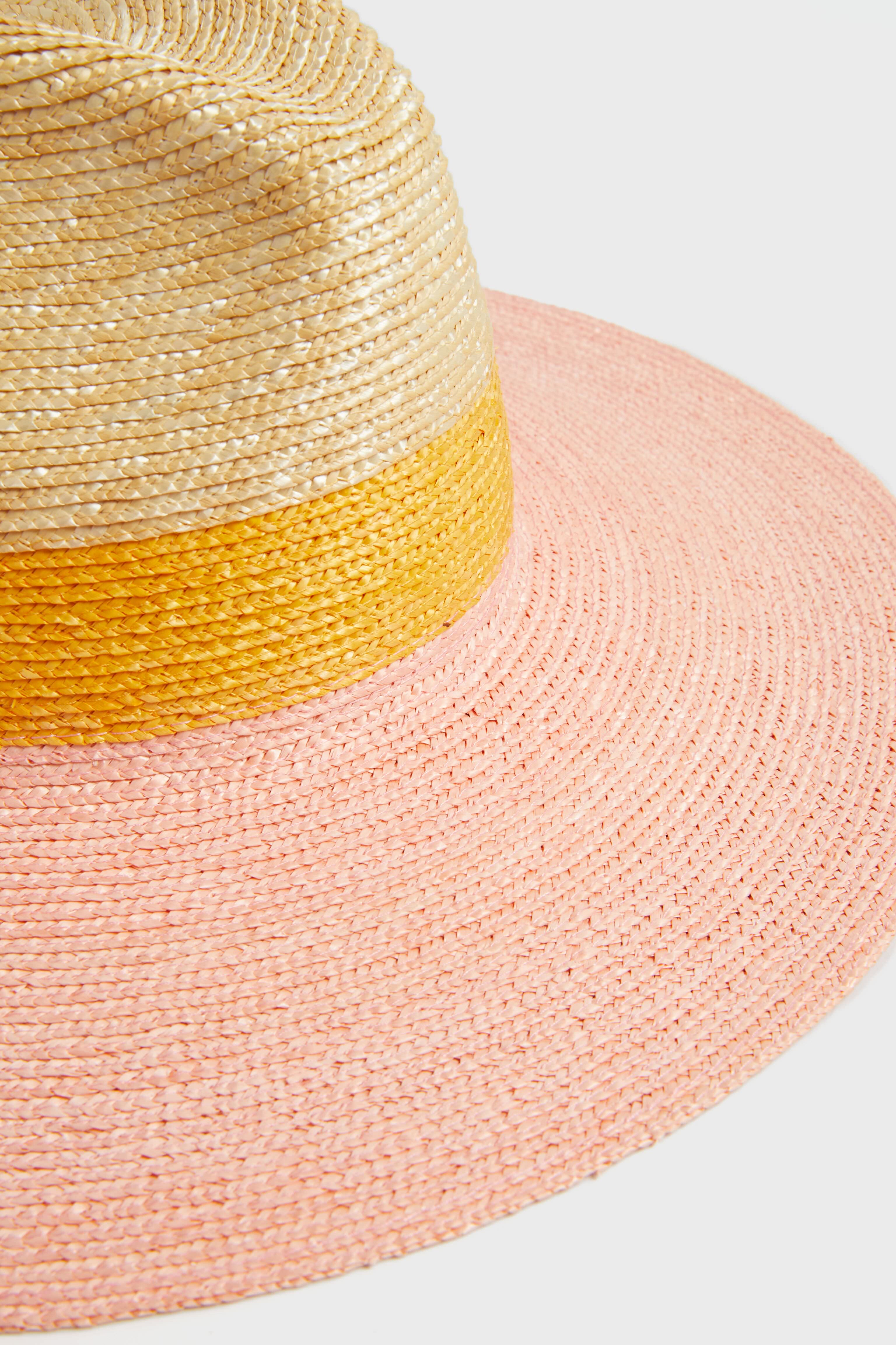 Pink Gold Natural Bondi Hat