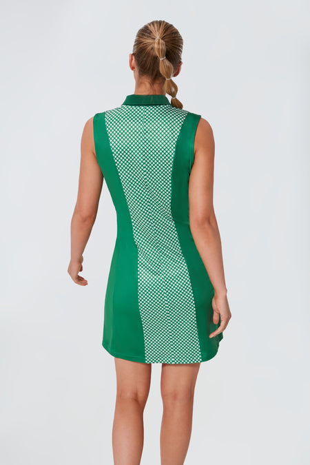 Ditsy Daisy Roxana Half Zip Golf Dress